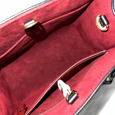 LV Onthego PM Tote in Bicolor Black and Beige Giant Monogram Empreinte Leather and GHW (Model: M45659)