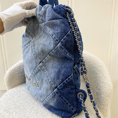 Chanel 22 Backpack in 23S Denim and SHW