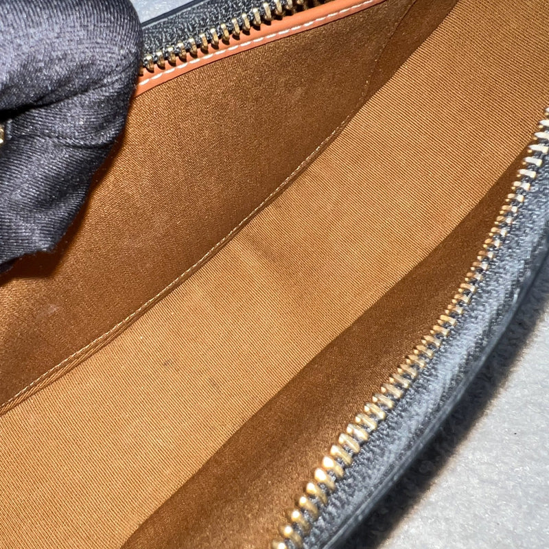Celine Medium Ava Triomphe Bag in in Coated Triomphe Canvas, Tan Calfskin and GHW (Model: 193952BZJ.04LU)