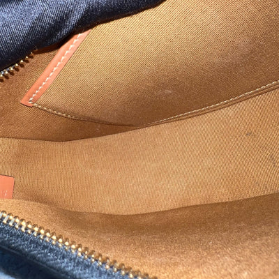 Celine Medium Ava Triomphe Bag in in Coated Triomphe Canvas, Tan Calfskin and GHW (Model: 193952BZJ.04LU)