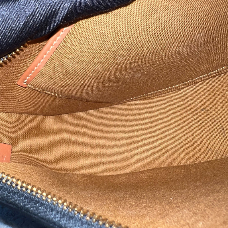 Celine Medium Ava Triomphe Bag in in Coated Triomphe Canvas, Tan Calfskin and GHW (Model: 193952BZJ.04LU)