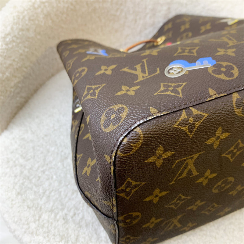 LV Neonoe MM in Limited Edition Love Lock Monogram Canvas and GHW