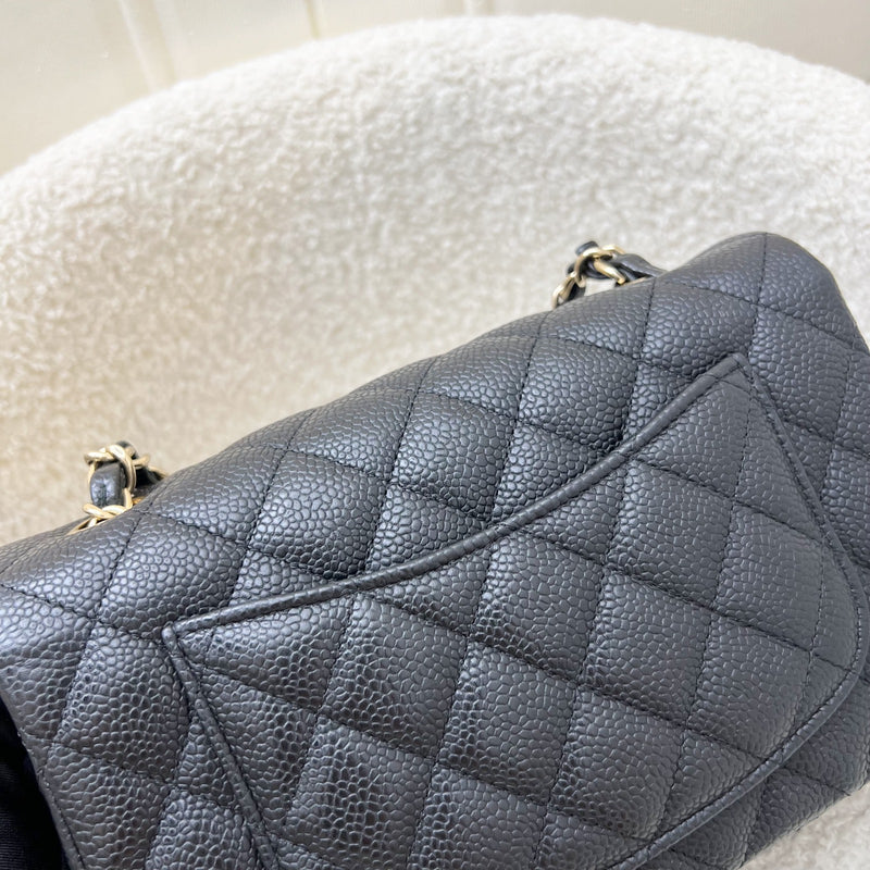 Chanel Classic Mini Rectangle Flap in Black Caviar and GHW