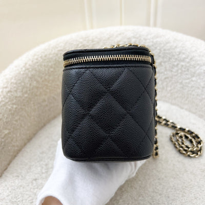 Chanel Classic Small Vanity in Black Caviar and LGHW