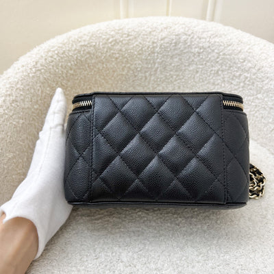 Chanel Classic Small Vanity in Black Caviar and LGHW