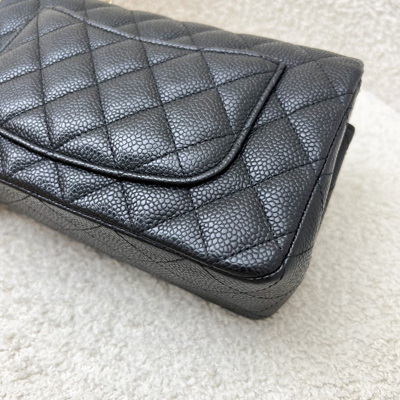 Chanel Classic Mini Rectangle Flap in Black Caviar and GHW