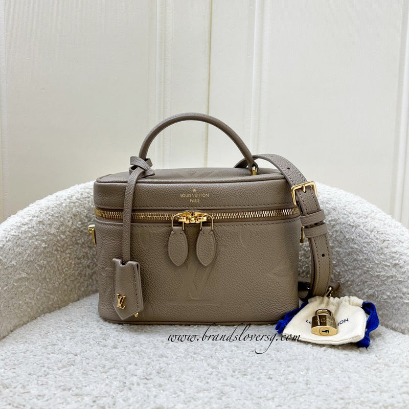 LV Vanity PM in Tourterelle Empreinte Leather and GHW