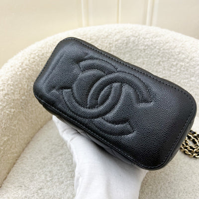 Chanel Classic Small Vanity in Black Caviar and LGHW