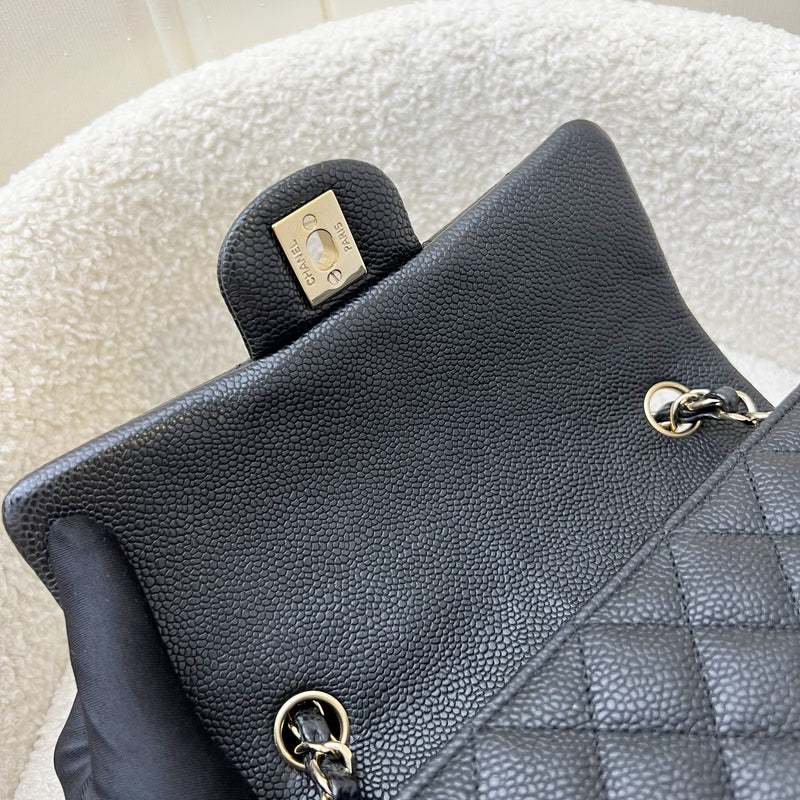 Chanel Classic Mini Rectangle Flap in Black Caviar and GHW