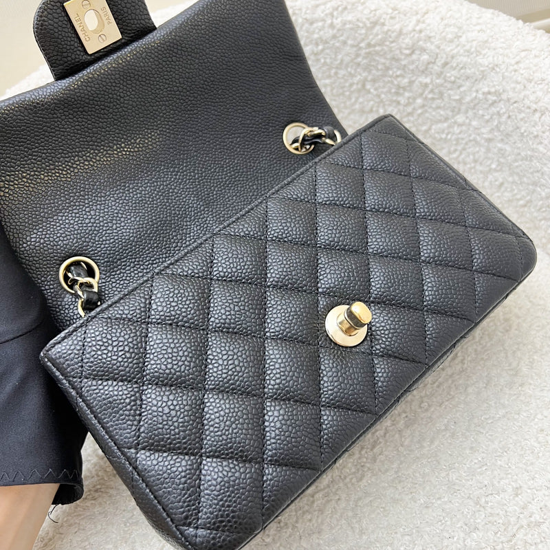 Chanel Classic Mini Rectangle Flap in Black Caviar and GHW