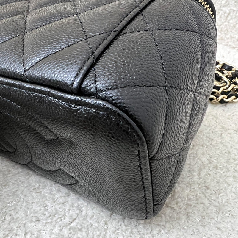 Chanel Classic Small Vanity in Black Caviar and LGHW