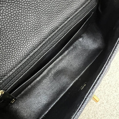 Chanel Classic Mini Rectangle Flap in Black Caviar and GHW
