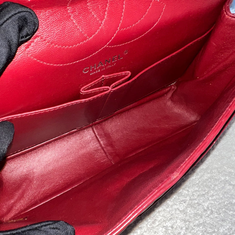 Chanel 2.55 Reissue Large 226 Flap in Dark Red Distressed Calfskin and RHW