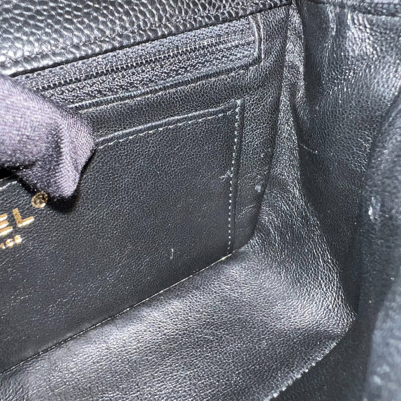 Chanel Classic Mini Rectangle Flap in Black Caviar and GHW