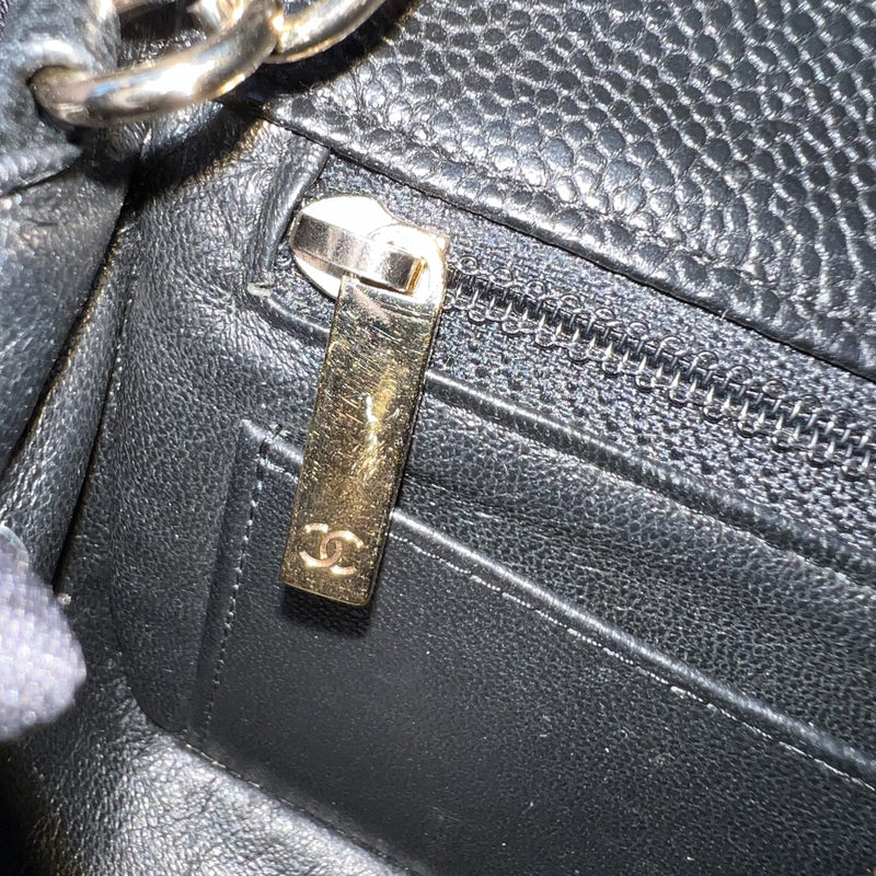 Chanel Classic Mini Rectangle Flap in Black Caviar and GHW
