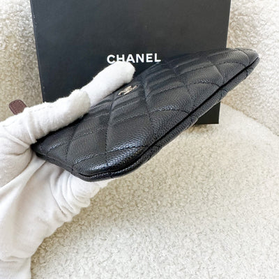 Chanel Mini O-Case / Pouch in Black Caviar and SHW