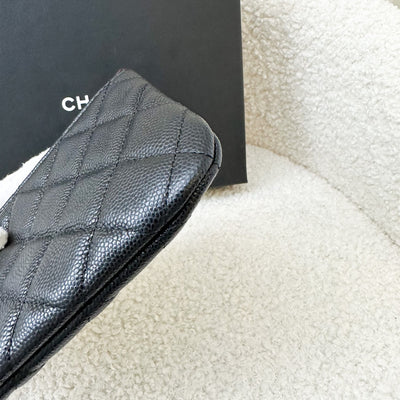 Chanel Mini O-Case / Pouch in Black Caviar and SHW
