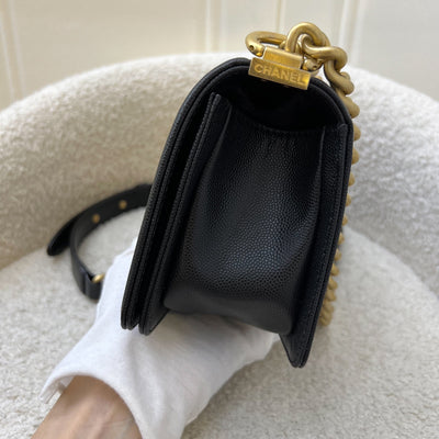 Chanel Small 20cm Boy Flap in Black Caviar and AGHW (A67085)