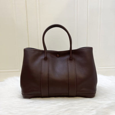 Hermes Garden Party 30 TPM in Havane Swift Leather and PHW