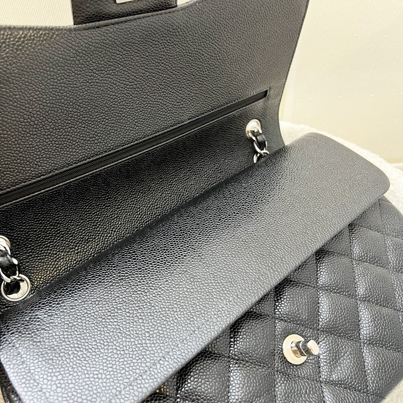 Chanel Jumbo Classic Flap DF in Black Caviar and SHW