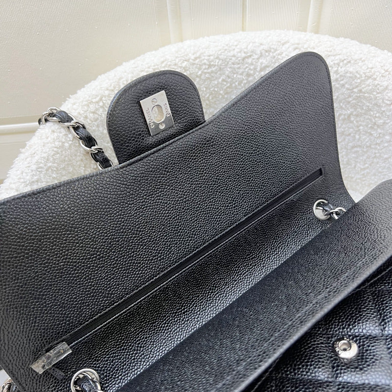 Chanel Jumbo Classic Flap DF in Black Caviar and SHW
