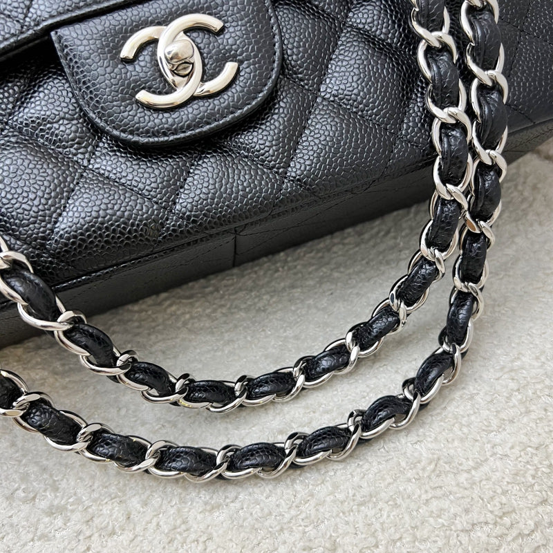 Chanel Jumbo Classic Flap DF in Black Caviar and SHW