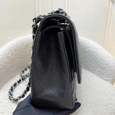 Chanel Jumbo Classic Flap DF in Black Caviar and SHW