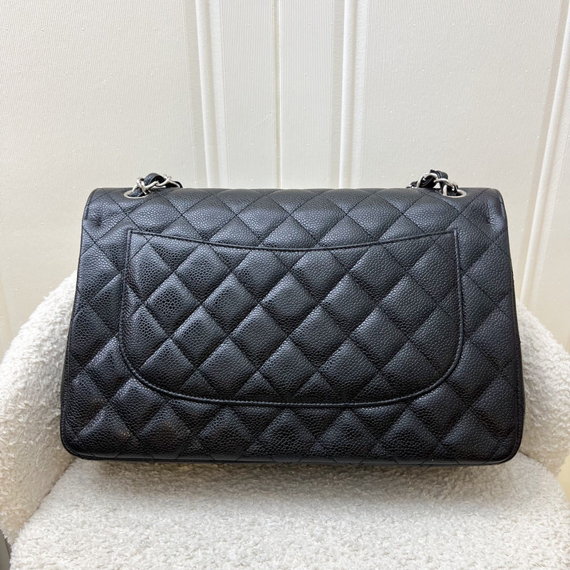 Chanel Jumbo Classic Flap DF in Black Caviar and SHW