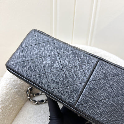 Chanel Jumbo Classic Flap DF in Black Caviar and SHW