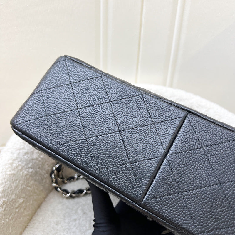 Chanel Jumbo Classic Flap DF in Black Caviar and SHW