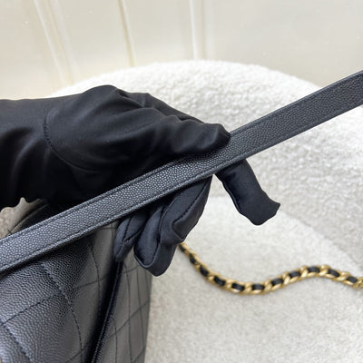 Chanel Seasonal Full Flap Bag in Black Caviar and AGHW (Model: AS1895)