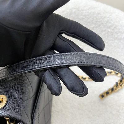 Chanel Seasonal Full Flap Bag in Black Caviar and AGHW (Model: AS1895)