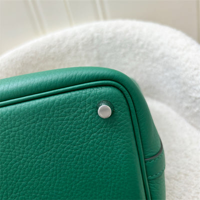 Hermes Picotin 18 in Vert Vertigo Clemence Leather and PHW