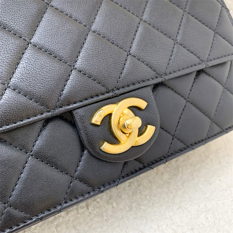 Chanel Small Chic Pearls Flap in Black Goatskin and AGHW