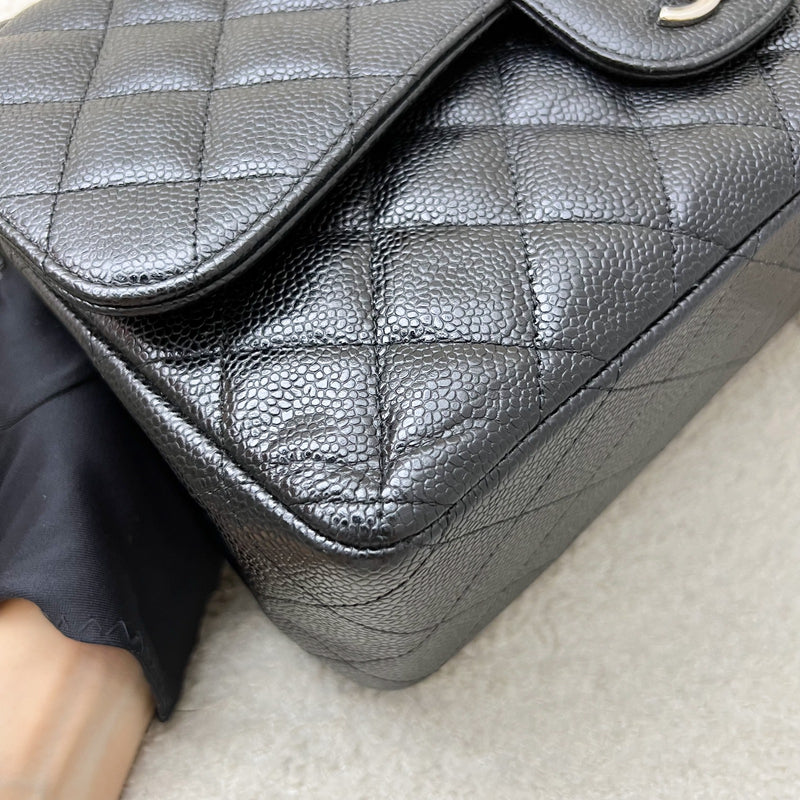 Chanel Jumbo Classic Flap DF in Black Caviar and SHW