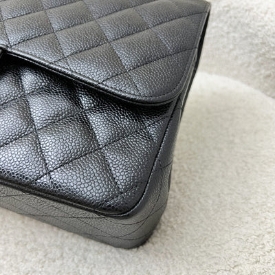 Chanel Jumbo Classic Flap DF in Black Caviar and SHW