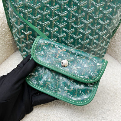 [Brand New - Local Set - Sep 2025] Goyard Mini Anjou in Green Goyardine Canvas with Green Trim