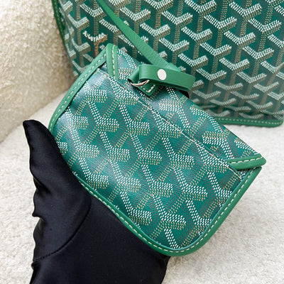 [Brand New - Local Set - Sep 2025] Goyard Mini Anjou in Green Goyardine Canvas with Green Trim