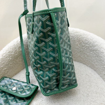 [Brand New - Local Set - Sep 2025] Goyard Mini Anjou in Green Goyardine Canvas with Green Trim