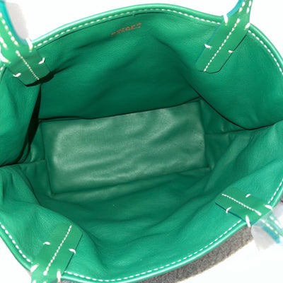 [Brand New - Local Set - Sep 2025] Goyard Mini Anjou in Green Goyardine Canvas with Green Trim