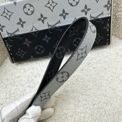 LV Limited Edition Wallet Trunk Clutch in Black / Silver Monogram Canvas