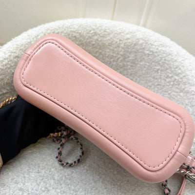 Chanel Small Gabrielle Hobo in Pink Distressed Calfskin, Pink Base and 3-Tone HW