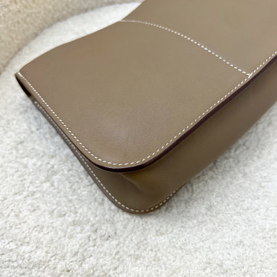 Hermes Mini Halzan in Etoupe Swift Leather and PHW