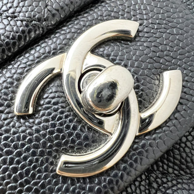 Chanel 18P Seasonal Flap in Black Caviar and SHW (Model: A57049)
