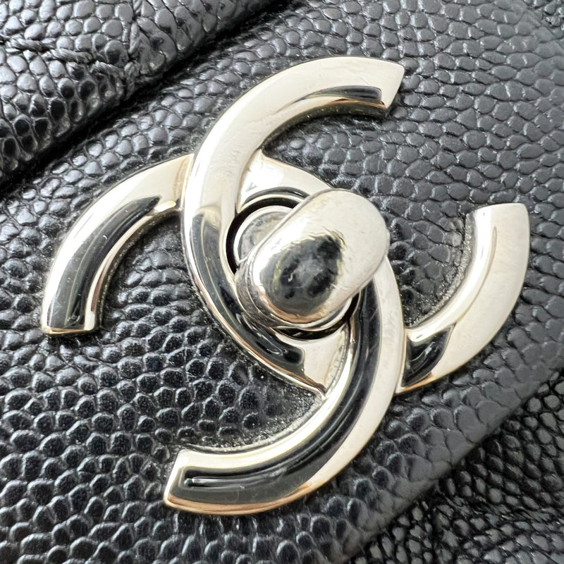 Chanel 18P Seasonal Flap in Black Caviar and SHW (Model: A57049)