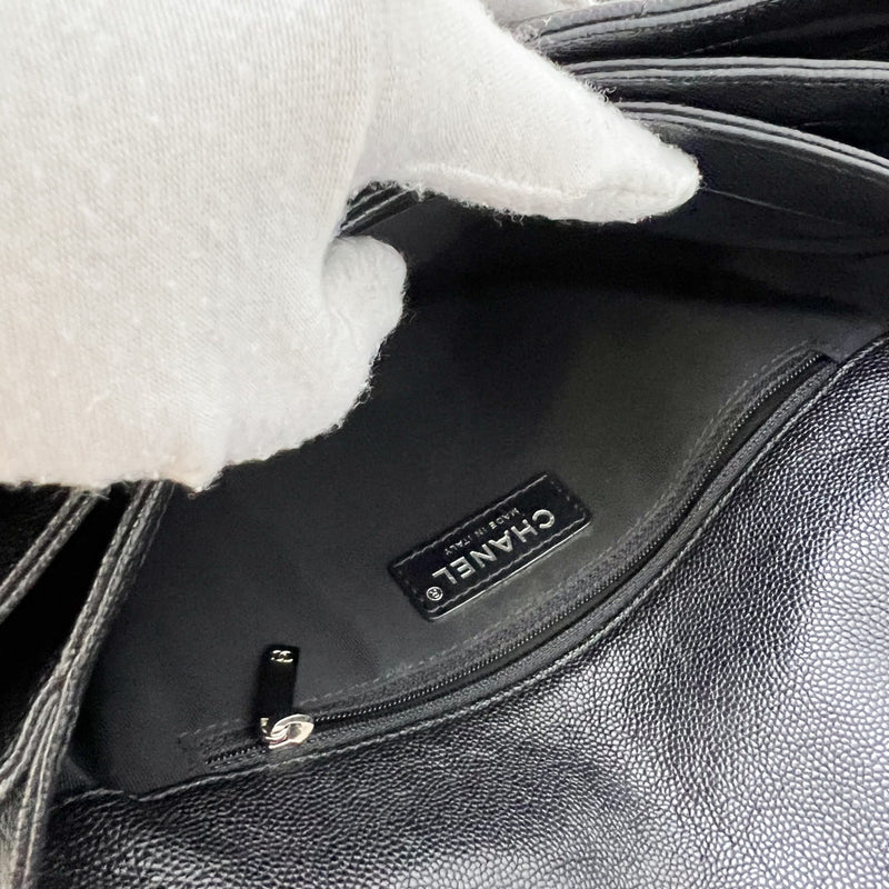 Chanel 18P Seasonal Flap in Black Caviar and SHW (Model: A57049)