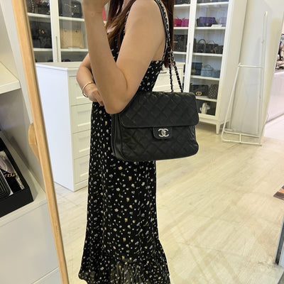 Chanel 18P Seasonal Flap in Black Caviar and SHW (Model: A57049)