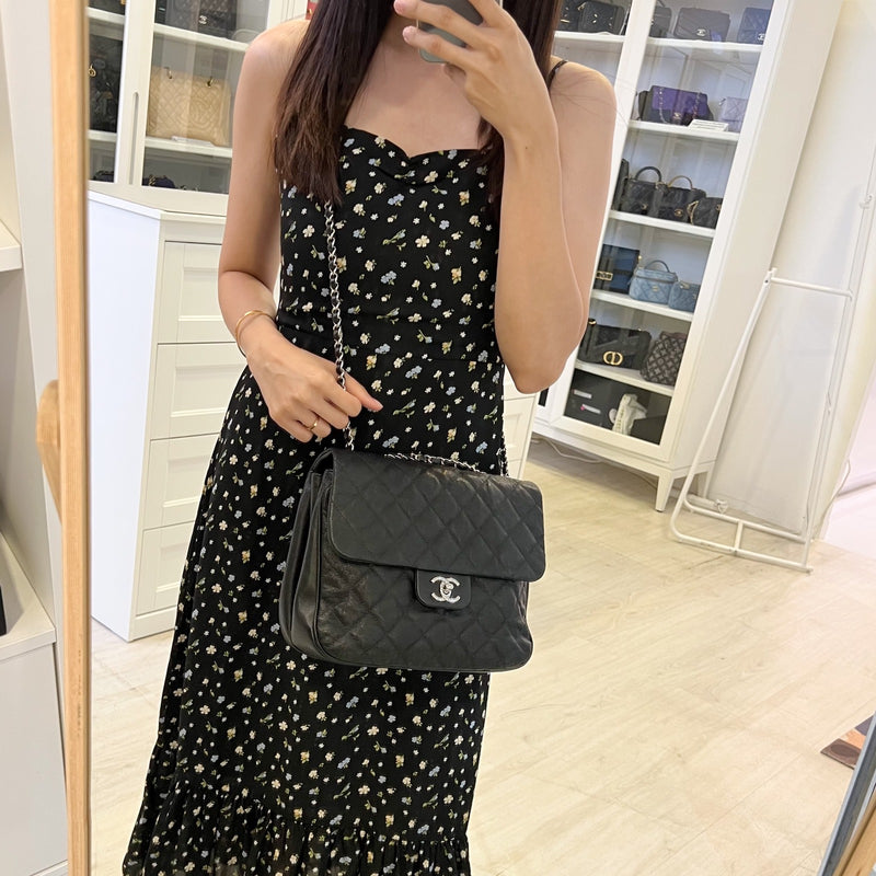 Chanel 18P Seasonal Flap in Black Caviar and SHW (Model: A57049)
