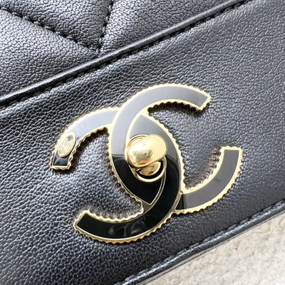 Chanel Large Mademoiselle Flap in Black Calfskin and GHW