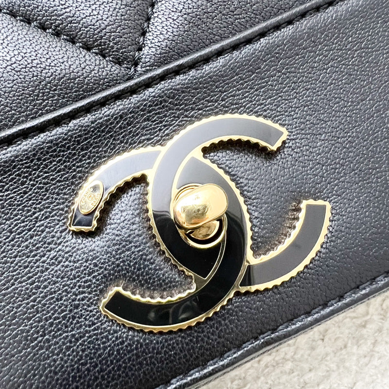 Chanel Large Mademoiselle Flap in Black Calfskin and GHW